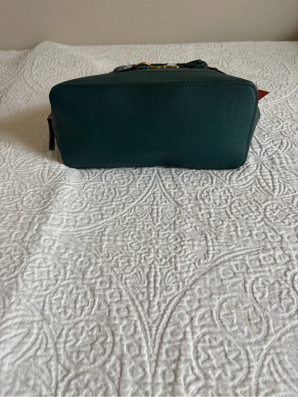NWT The Rosetti Ava Dome Satchel in Dark Teal with Gold Hardware
